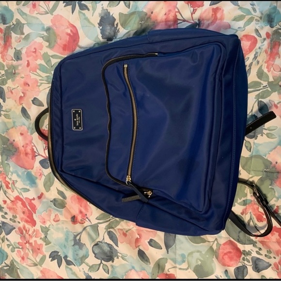 kate spade Accessories Kate Spade Laptop Backpack Navy Blue Poshmark